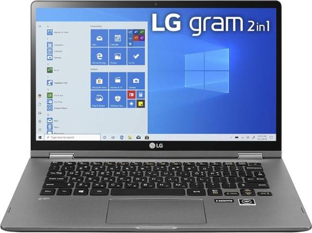 LG Gram 14T90N 2-in-1 Ultra-Lightweight Laptop 14" Intel Core i7-10510U 1.8GHz in Silver