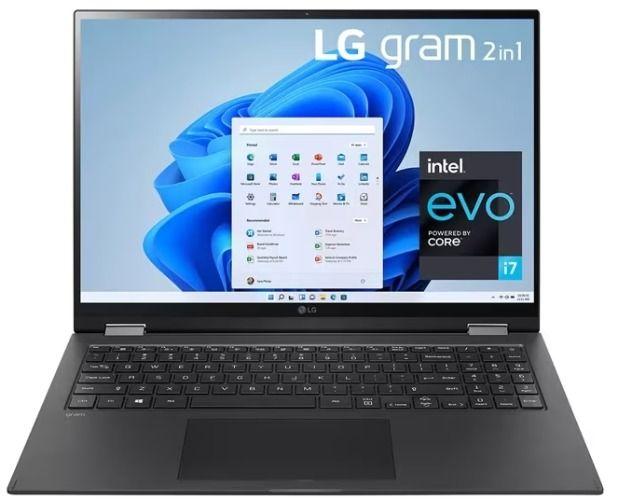 LG Gram 16T90P 2-in-1 Ultra Lightweight Laptop 16" Intel Core i7-1165G7 2.8GHz in Black in Acceptable condition