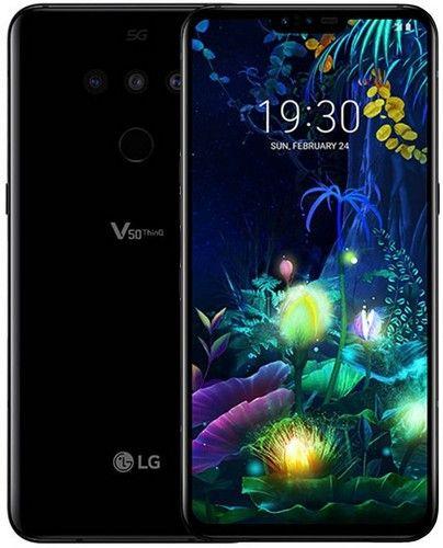 LG V50 ThinQ (5G) 128GB Unlocked in New Aurora Black in Acceptable condition