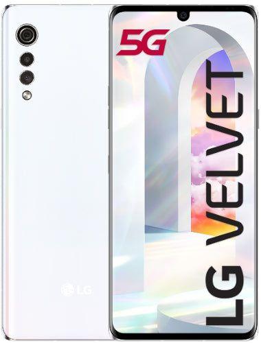 LG Velvet (5G) 128GB for AT&T in Aurora White in Excellent condition