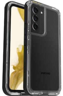 LifeProof Next Phone Case for Galaxy S22 - Black Crystal (Clear/Black)