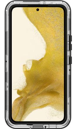 LifeProof Next Phone Case for Galaxy S22 - Black Crystal (Clear/Black)