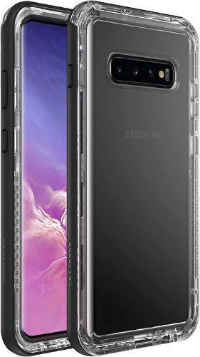 LifeProof  Next Series Phone Case for Galaxy S10+ - Black Crystal (Clear/Black) - Acceptable