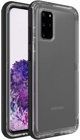 LifeProof Next Series Phone Case for Galaxy S20+ - Black Crystal (Clear/Black)