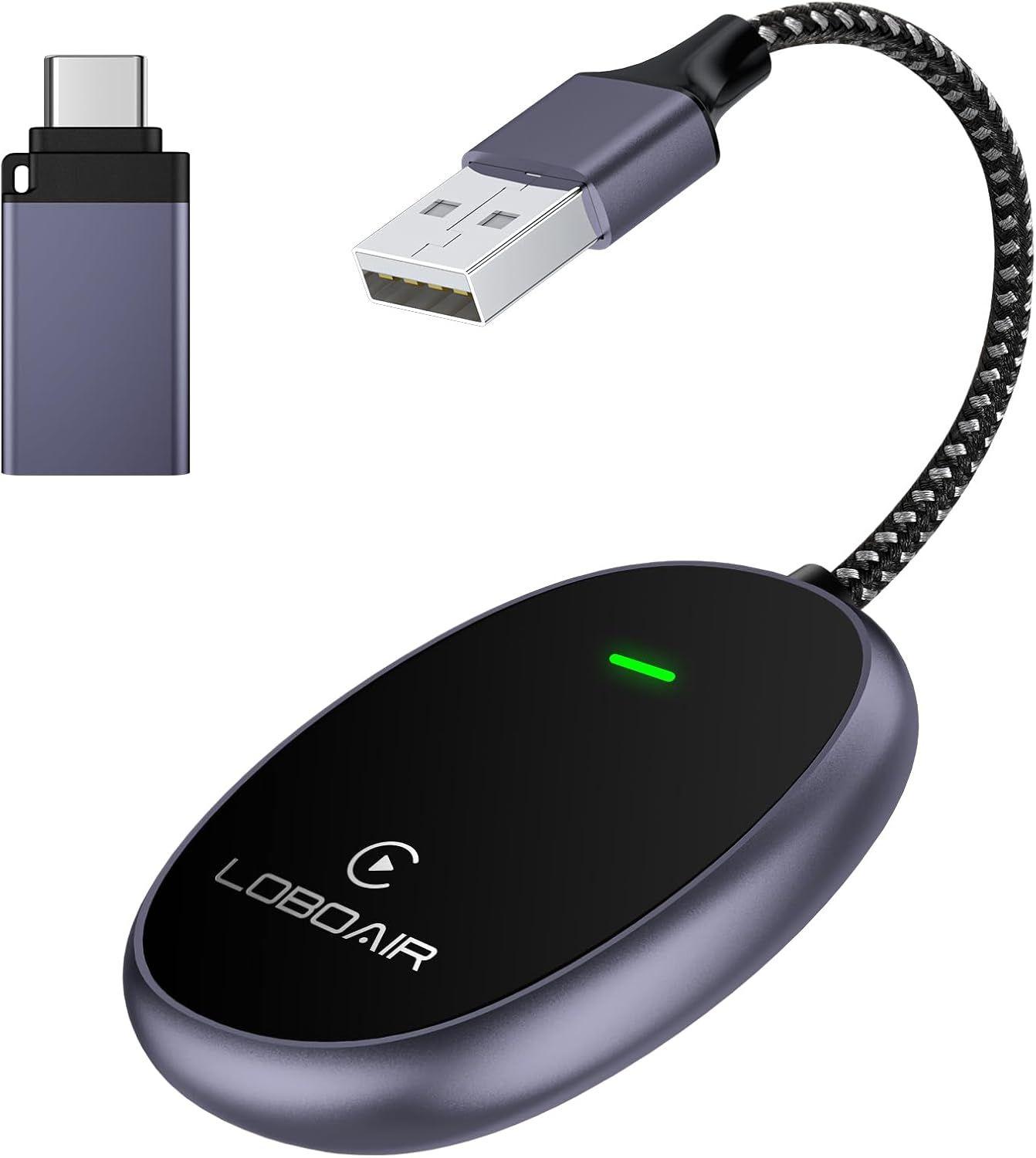 LOBOAIR  Upgrade PL9 Wireless CarPlay Adapter - Black - Excellent