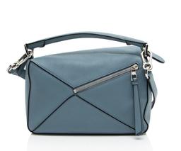 Loewe Calfskin Puzzle Small Bag - Calfskin - Blue