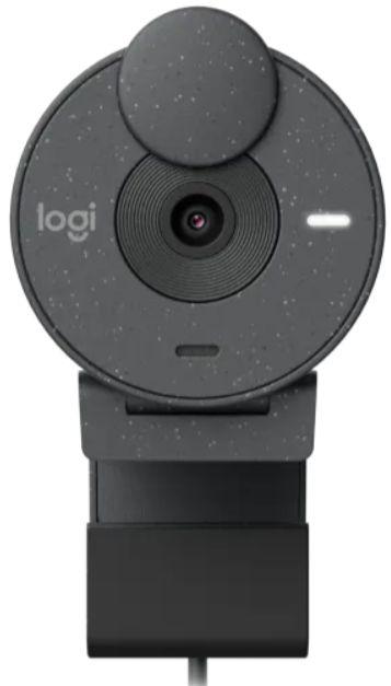 Logitech Brio 300 USB-C Webcam with Privacy Shutter - Graphite