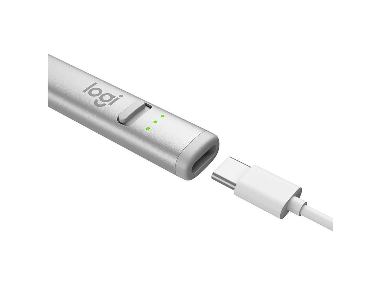Logitech Crayon USB-C Digital Pencil for Apple iPads 914000070 - Silver
