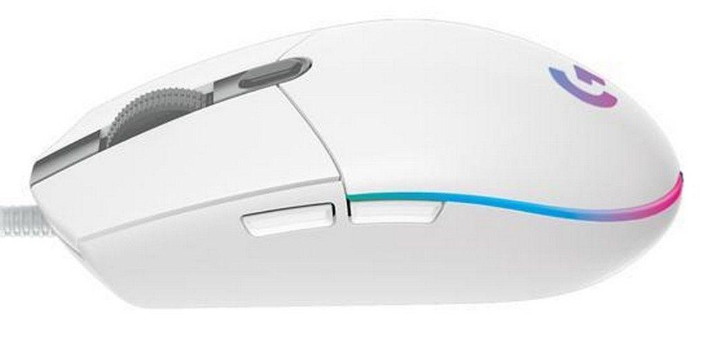 Logitech G203 Lightsync Optical Gaming Mouse - White