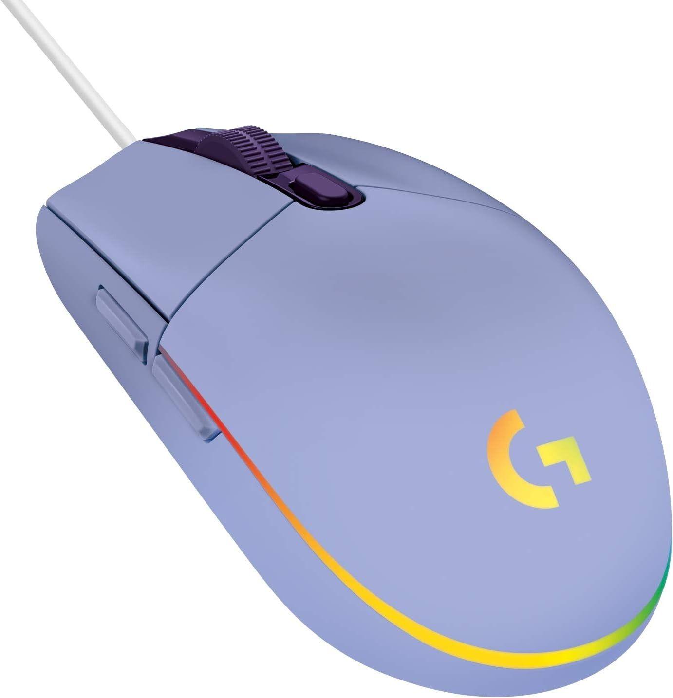 Logitech  G203 Wired Gaming Mouse - Lilac - Excellent
