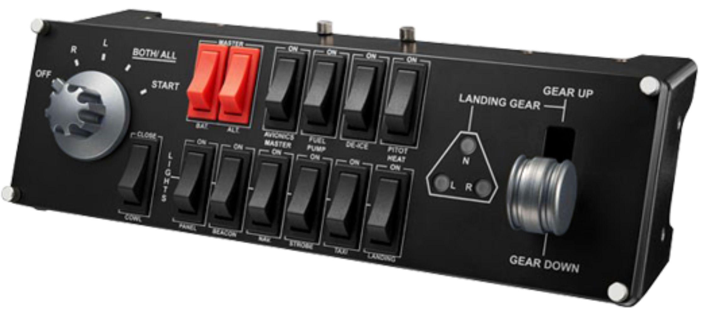 Logitech G Saitek Pro Flight Simulator Aircraft Switch Panel - Black - Excellent