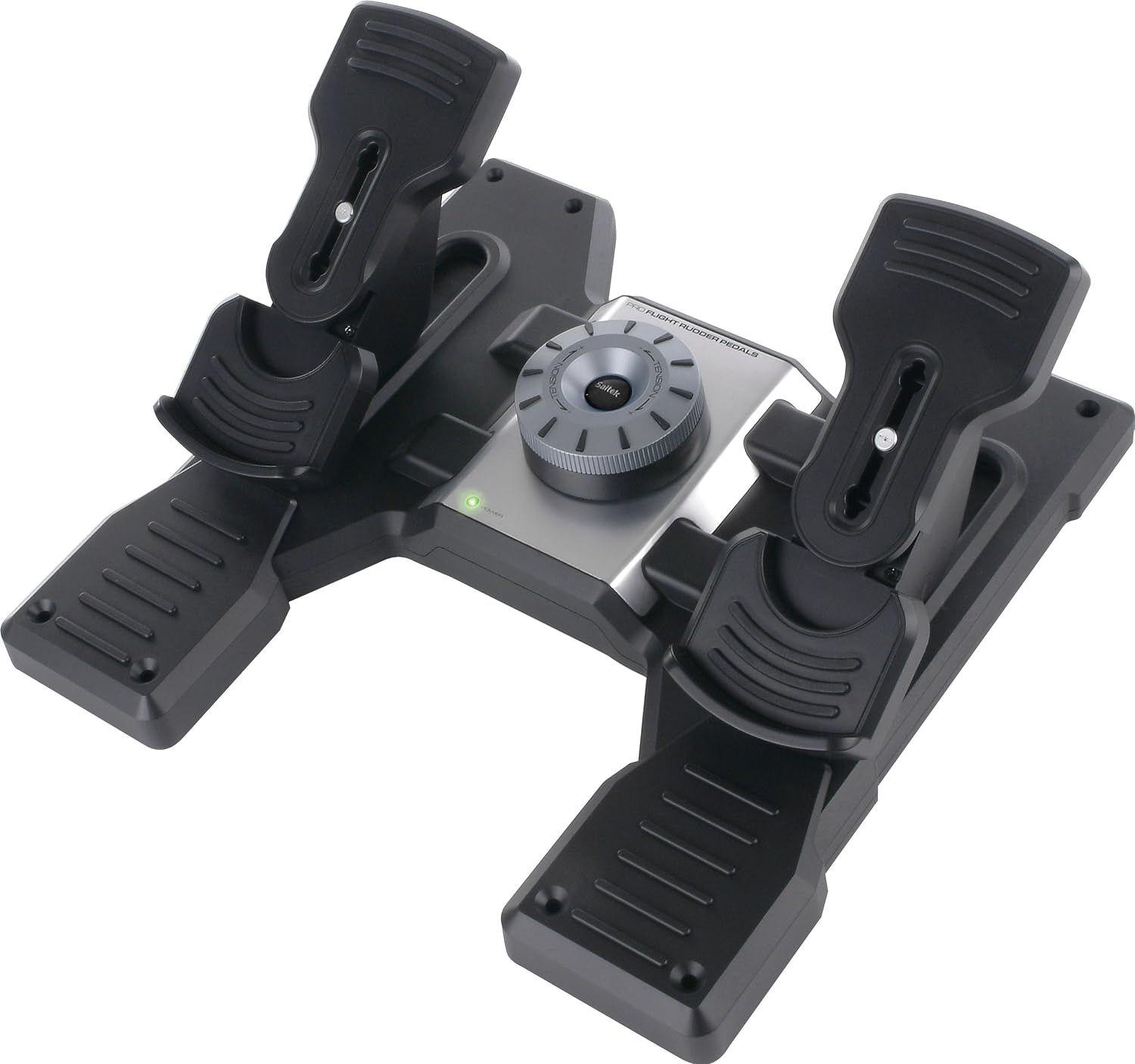 Logitech G USB PRO Flight Rudder Pedals - Black