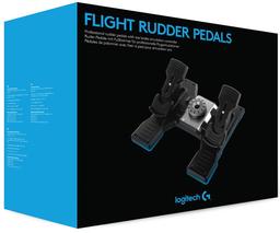 Logitech G USB PRO Flight Rudder Pedals - Black