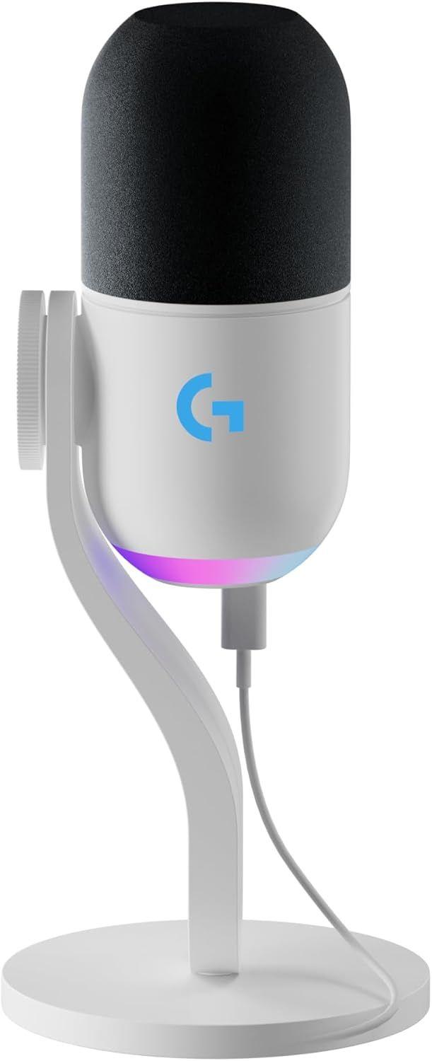Logitech G Yeti GX Dynamic RGB Gaming Microphone - White