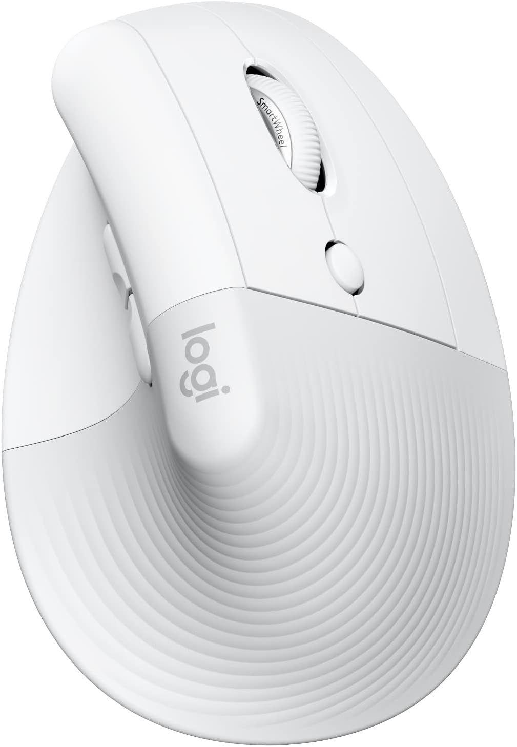 Logitech  Lift Vertical Ergonomic Mouse - Off White - Excellent