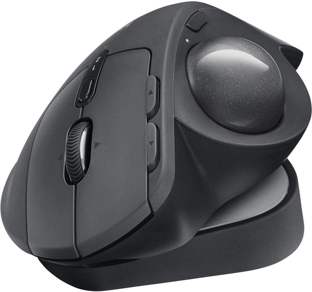 Logitech for Creators Logitech MX Ergo Plus Wireless Trackball Mouse - Black - Excellent
