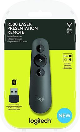 Logitech R500s Laser Presentation Remote Clicker - Graphite