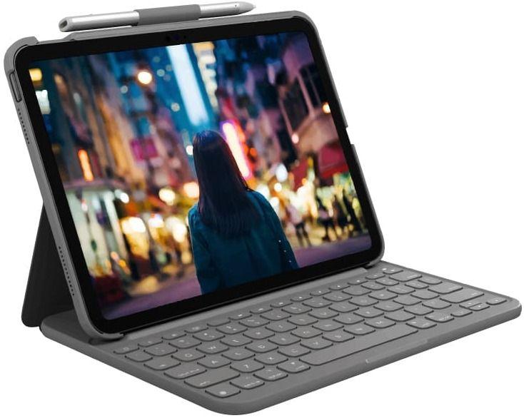 Logitech  Slim Folio for iPad 10th Gen - Grey - Excellent