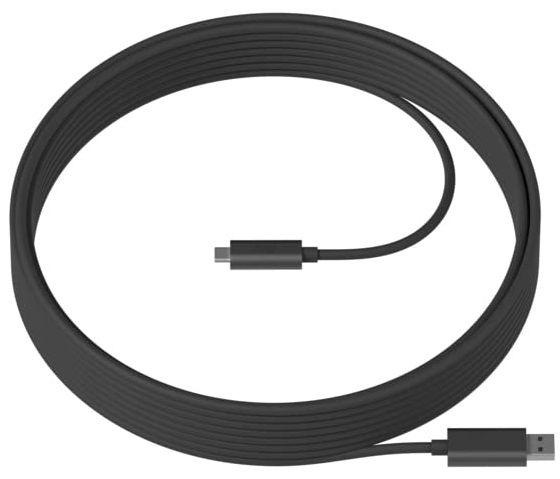 Logitech  Strong USB Type-A to USB Type-C Cable 10m - Black - Brand New