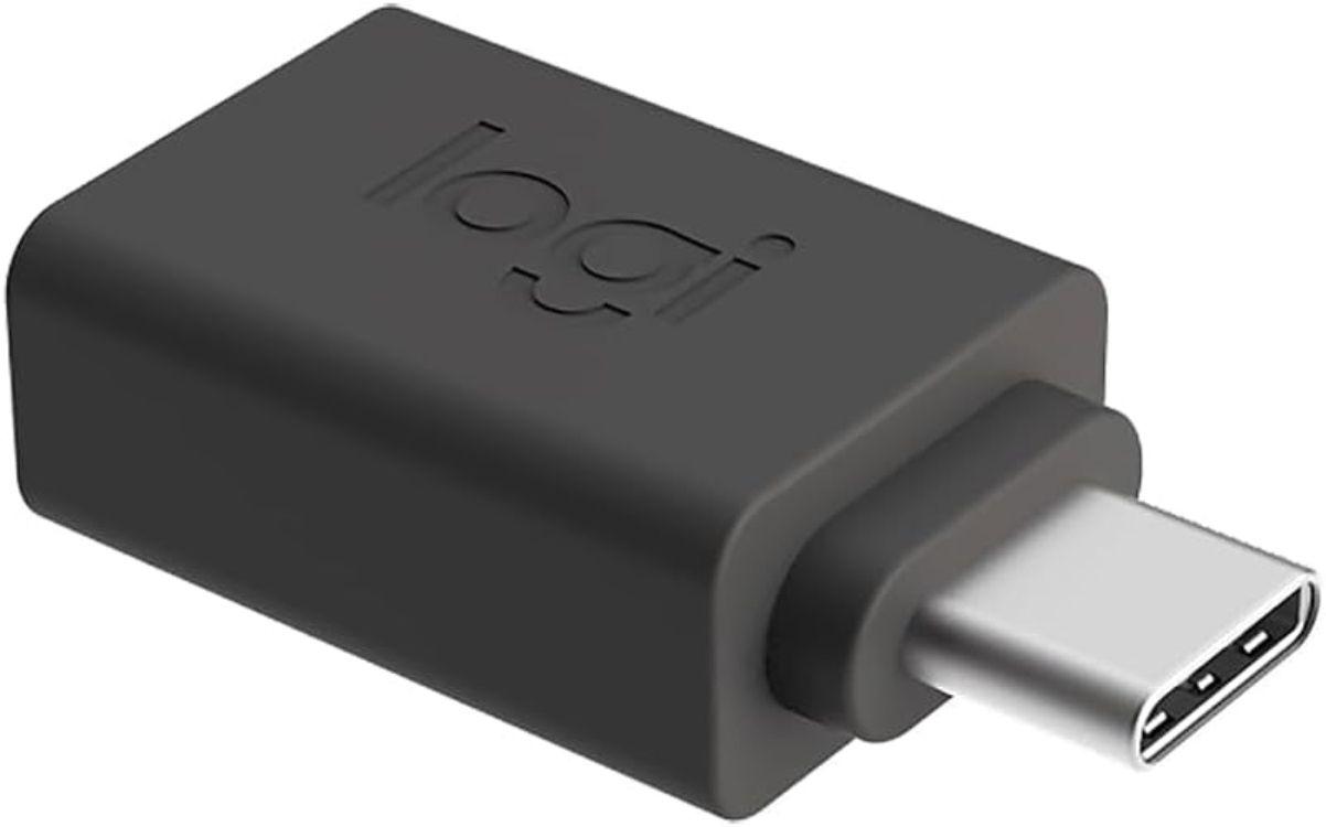 Logitech  USB-C to USB-A Adaptor - Black - Excellent
