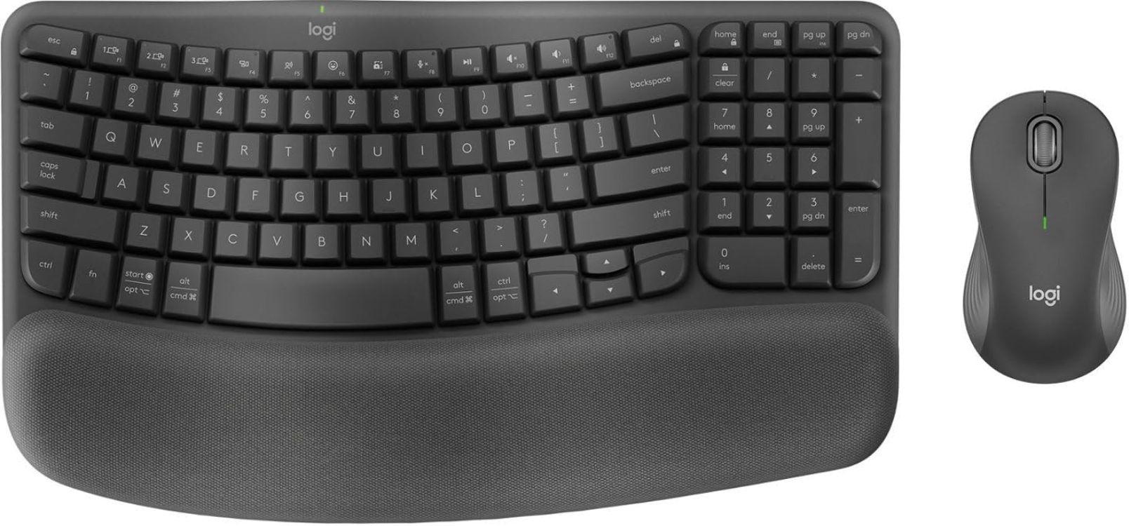 Logitech  Wave Keys MK670 Keyboard & Mouse  - Black - Excellent