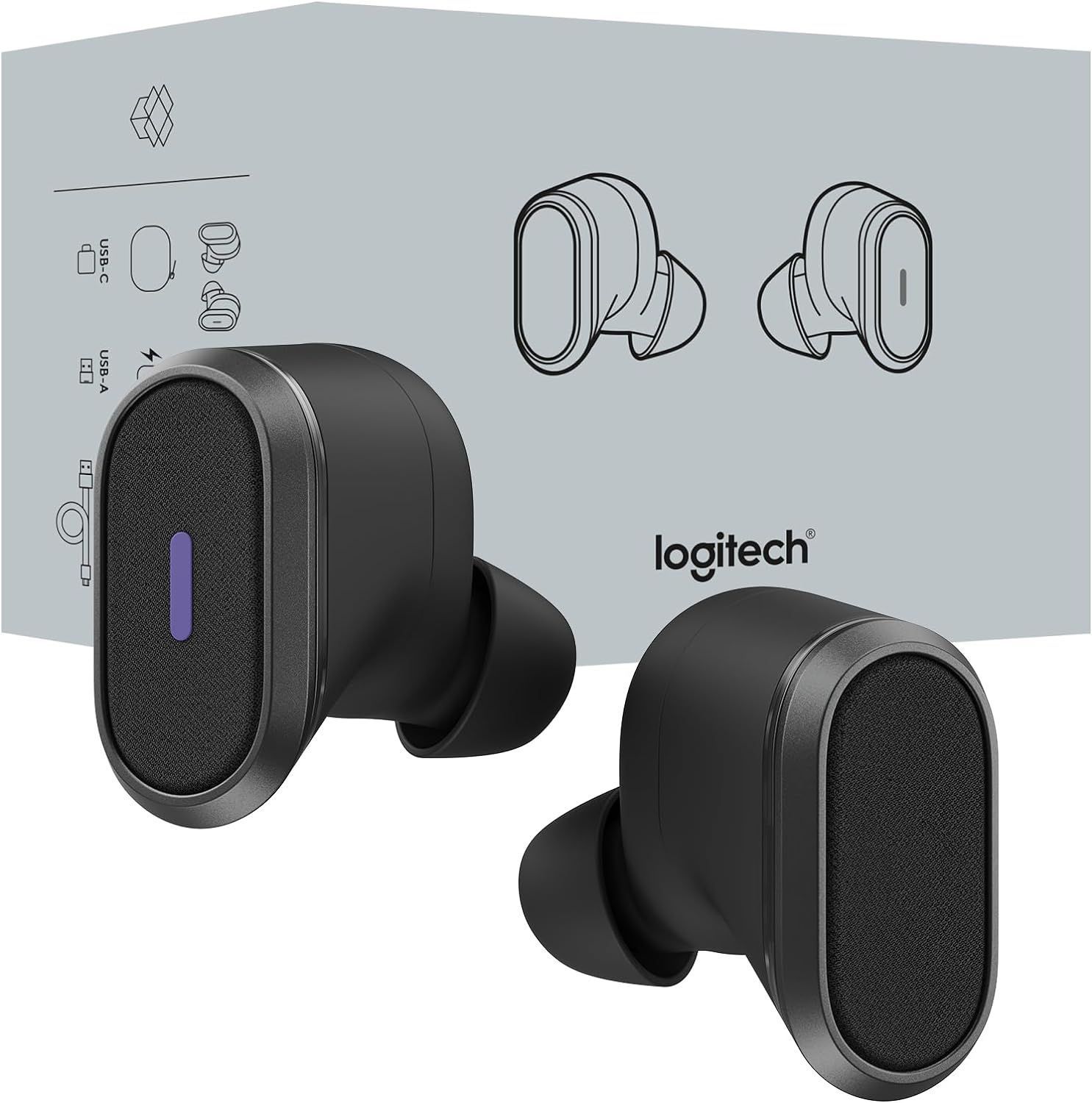 Logitech Zone True Wireless - Graphite