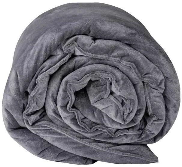 London Fog  Oversized Weighted Blanket (60in x 70in) - Grey - Excellent