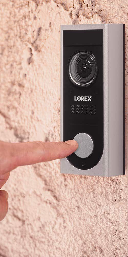 Lorex 1080p Wi-Fi Video Doorbell - Silver/Black