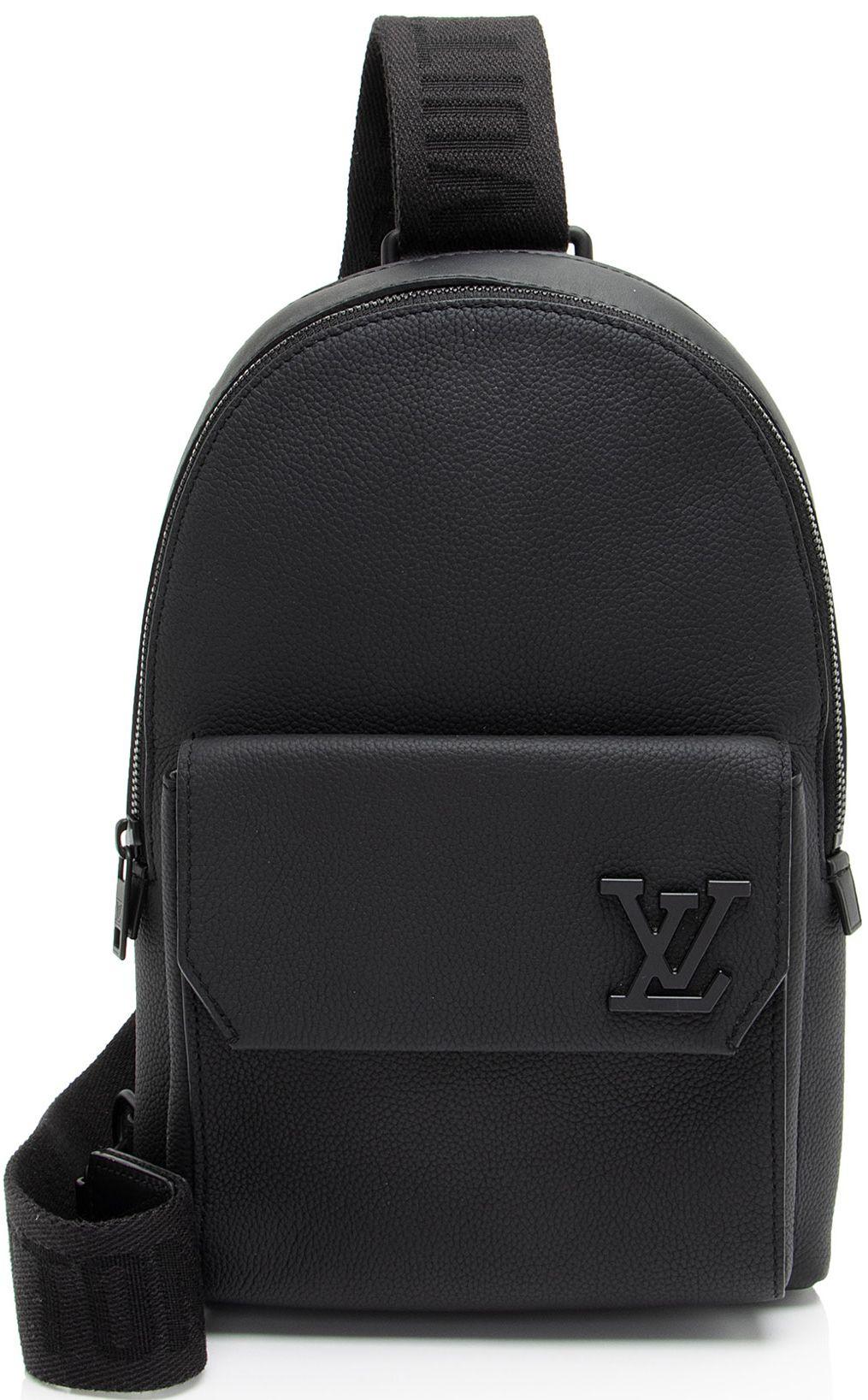 Louis Vuitton  Calfskin Aerogram Pilot Slingbag - Black - Calfskin - Excellent