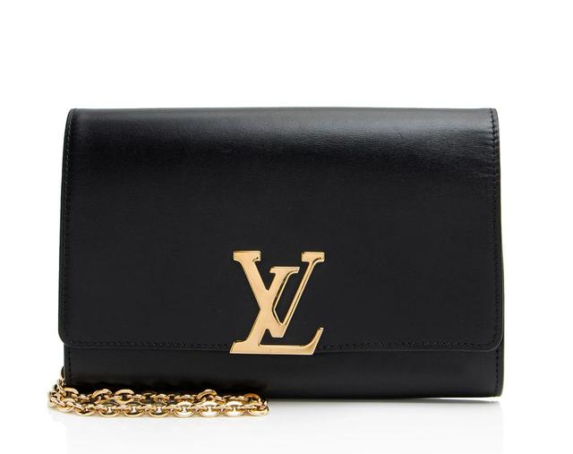 Louis Vuitton Calfskin Chain Louise GM Clutch