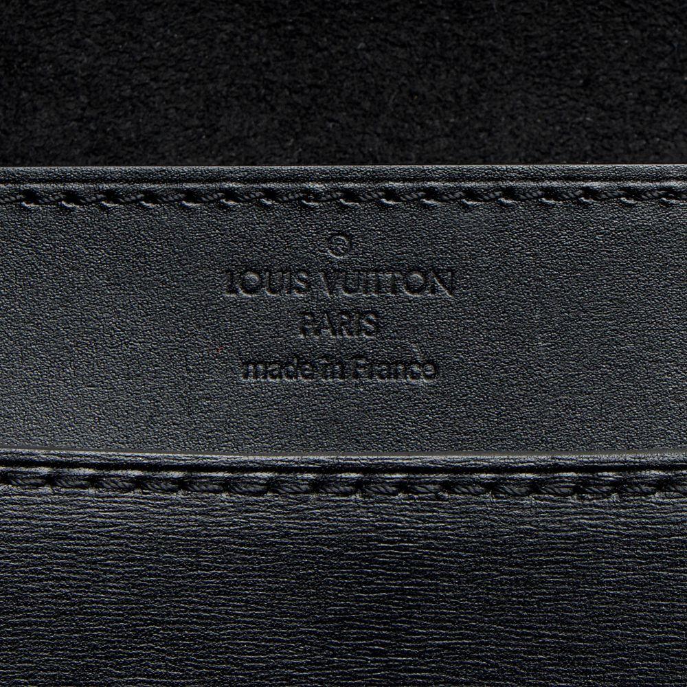 Louis Vuitton Calfskin Chain Louise GM Clutch - Calfskin - Black