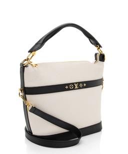 Louis Vuitton Calfskin Cruiser PM Hobo - Calfskin - Beige/Black