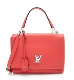 Louis Vuitton Calfskin Lockme II Satchel - Calfskin - Red