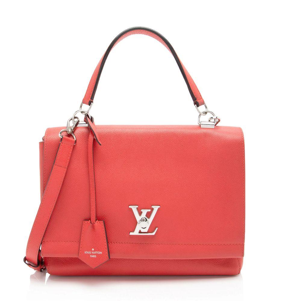 Louis Vuitton Calfskin Lockme II Satchel - Calfskin - Red