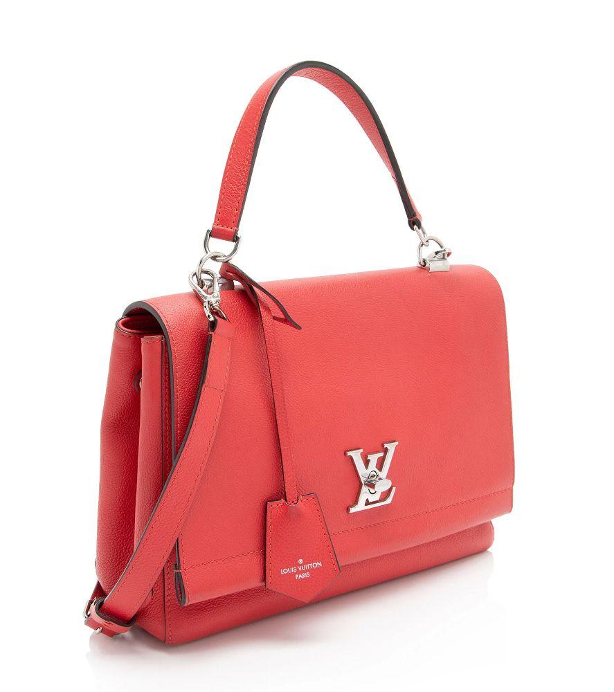 Louis Vuitton Calfskin Lockme II Satchel - Calfskin - Red