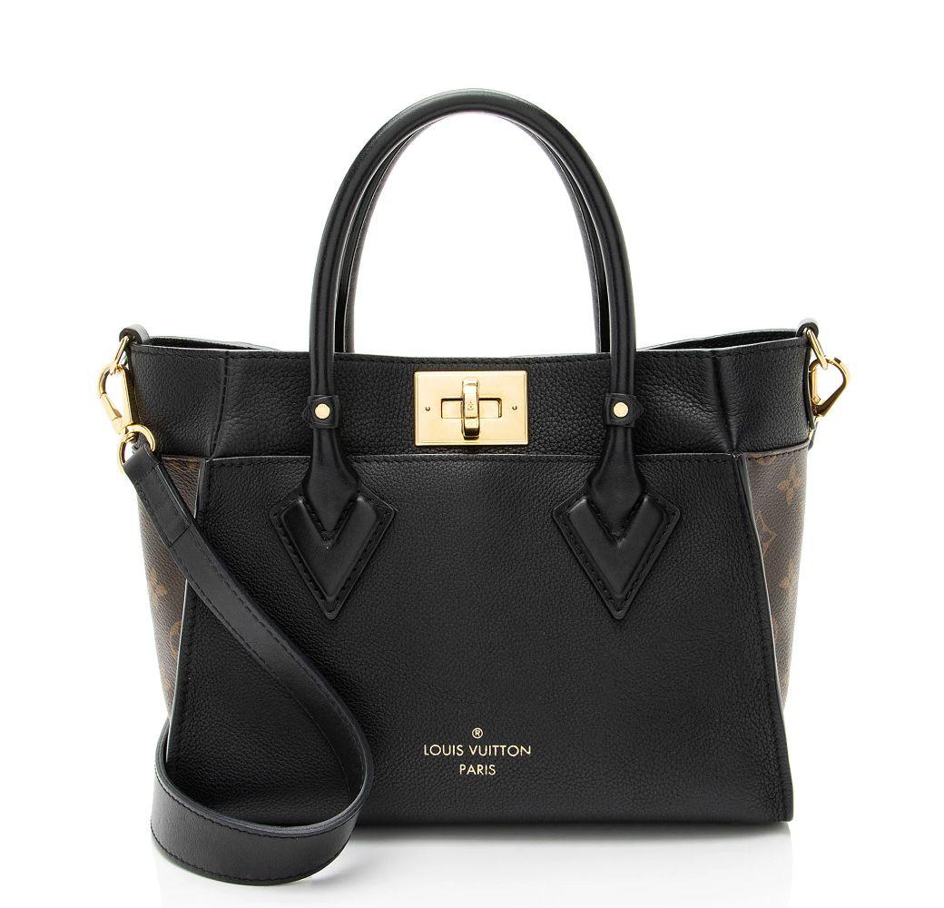 Louis Vuitton Calfskin Studded Marly PM Tote - Calfskin - Black
