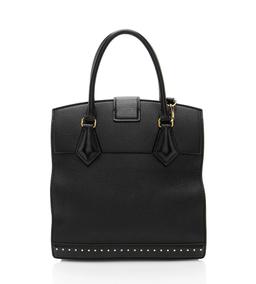 Louis Vuitton Calfskin Studded Marly PM Tote - Calfskin - Black