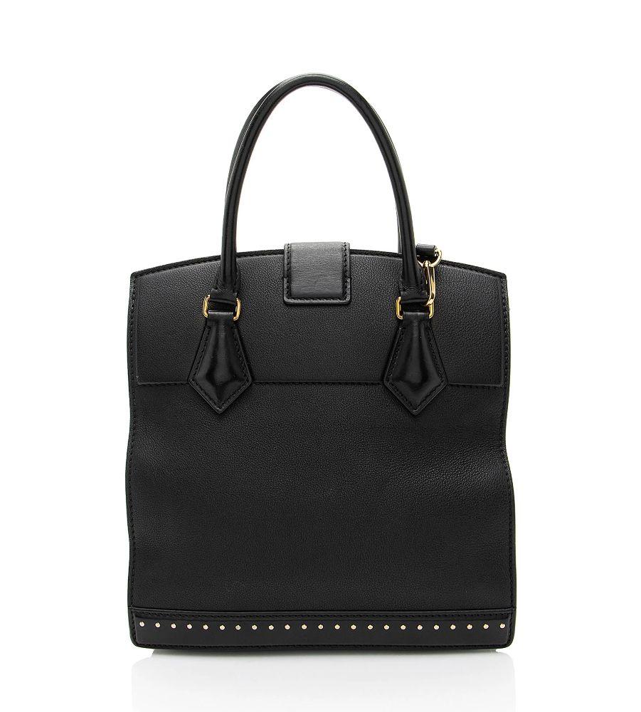 Louis Vuitton Calfskin Studded Marly PM Tote - Calfskin - Black