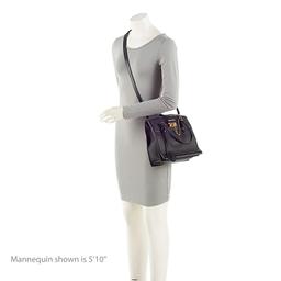 Louis Vuitton Calfskin Studded Marly PM Tote - Calfskin - Black