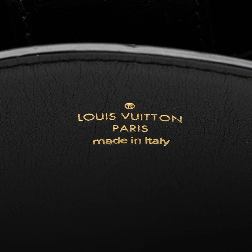 Louis Vuitton Calfskin Studded Marly PM Tote - Calfskin - Black