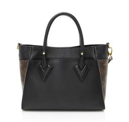 Louis Vuitton Calfskin Studded Marly PM Tote - Calfskin - Black