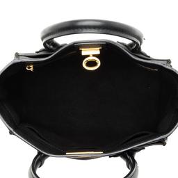 Louis Vuitton Calfskin Studded Marly PM Tote - Calfskin - Black