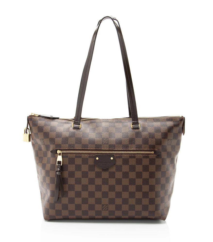 Louis Vuitton Damier Ebene Iena MM Tote - Leather - Brown