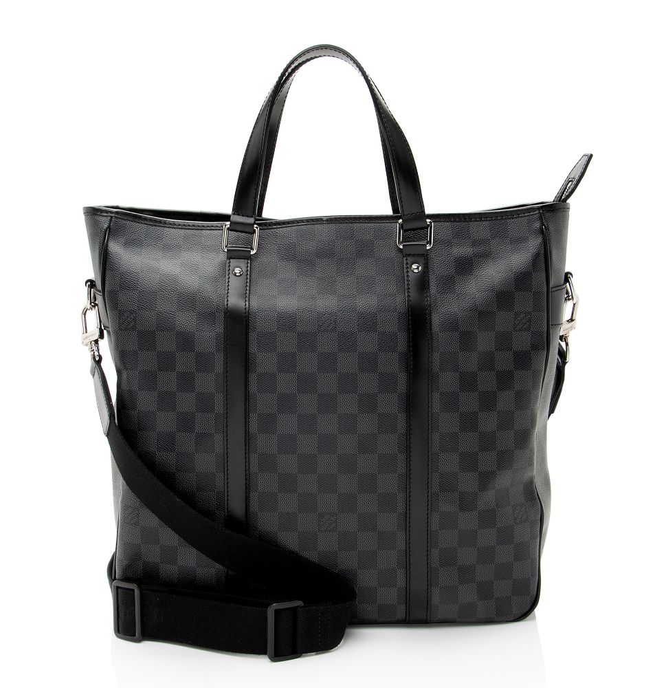 Louis Vuitton Damier Graphite Tadao PM Tote - Coated Canvas - Black/Grey