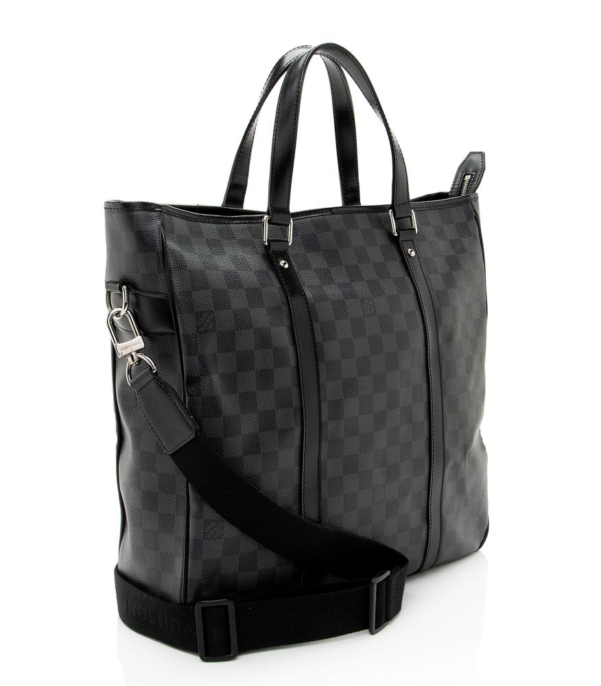 Louis Vuitton Damier Graphite Tadao PM Tote - Coated Canvas - Black/Grey