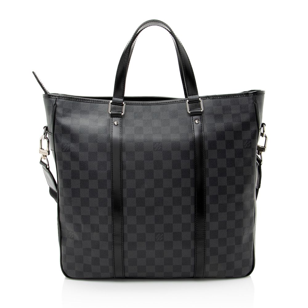 Louis Vuitton Damier Graphite Tadao PM Tote - Coated Canvas - Black/Grey