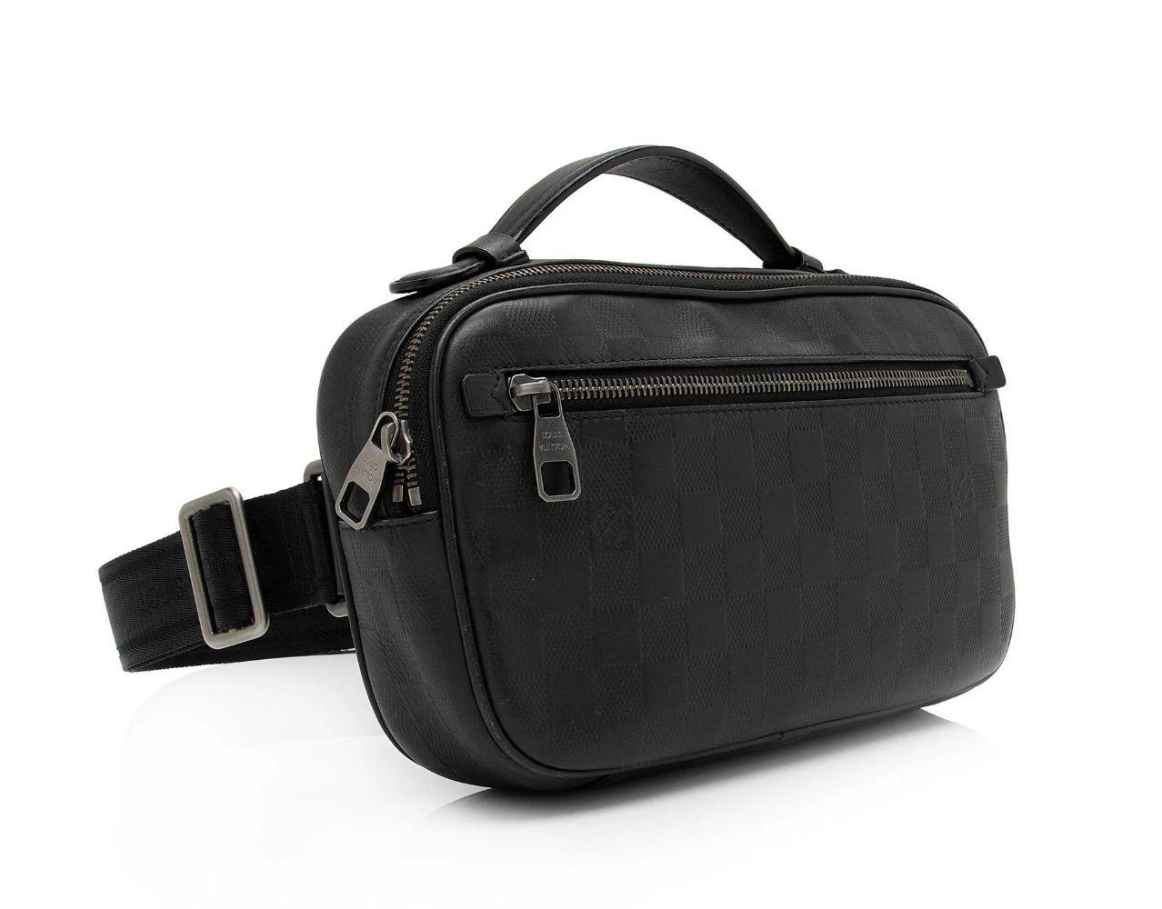 Louis Vuitton Damier Infini Leather Ambler Belt Bag - Leather - Black