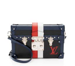 Louis Vuitton Epi Leather Petite Malle Bag - Leather - Blue/Black/Red/White