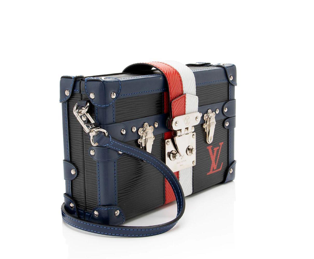 Louis Vuitton Epi Leather Petite Malle Bag - Leather - Blue/Black/Red/White