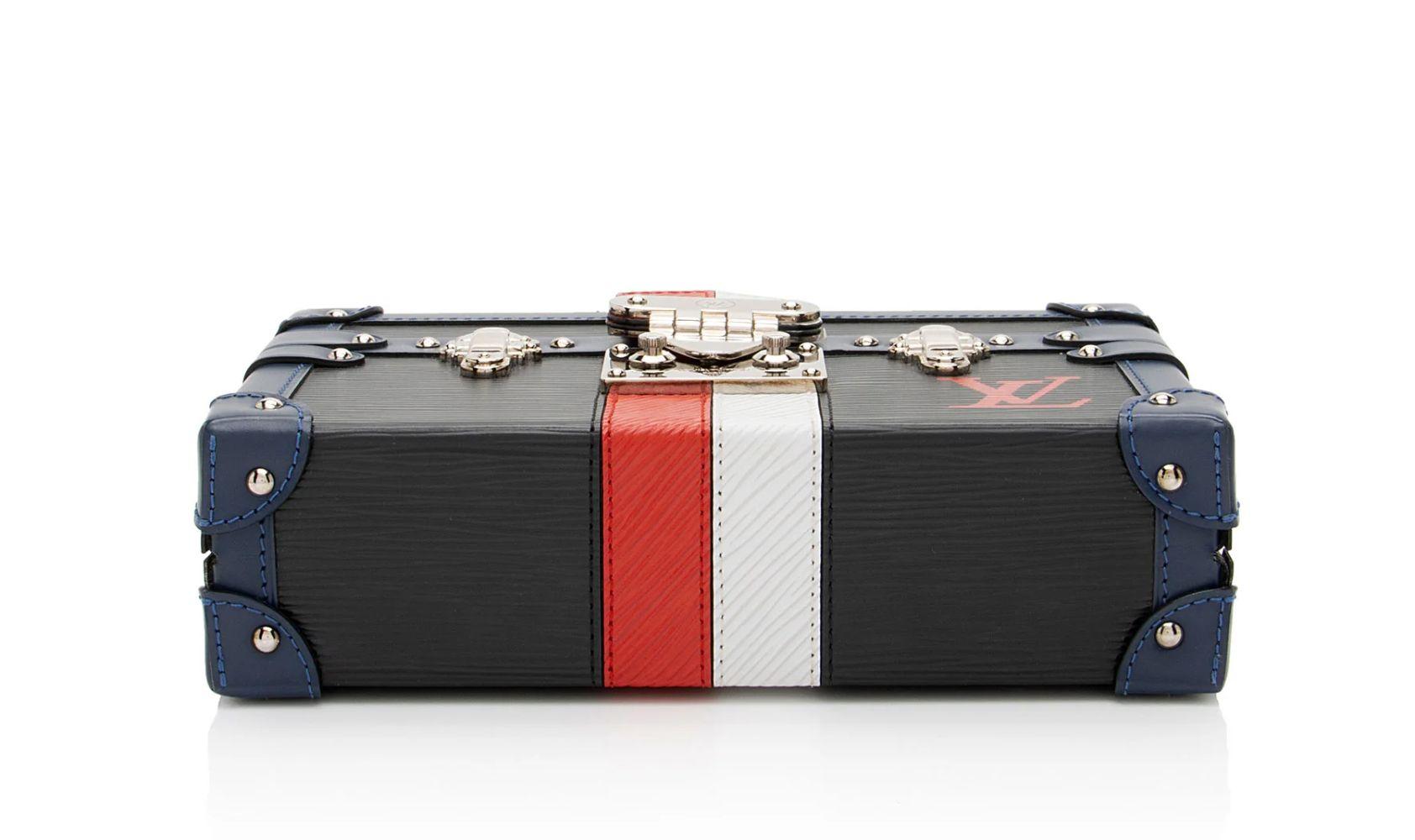 Louis Vuitton Epi Leather Petite Malle Bag - Leather - Blue/Black/Red/White